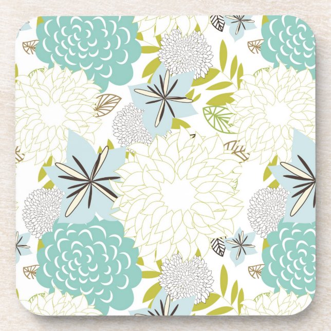 Posavasos Fondo floral (Frente)