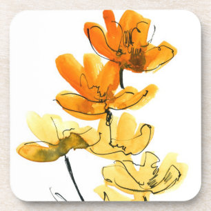 Posavasos Fondo floral abstracto