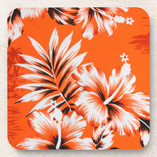 Posavasos Fondo hawaiano de flores hibiscus
