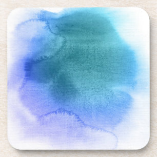 Posavasos Fondo pintado a mano 12 de la acuarela abstracta