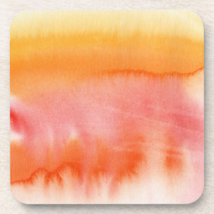 Posavasos Fondo pintado a mano 17 de la acuarela abstracta