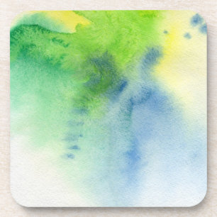 Posavasos Fondo pintado a mano 8 de la acuarela abstracta