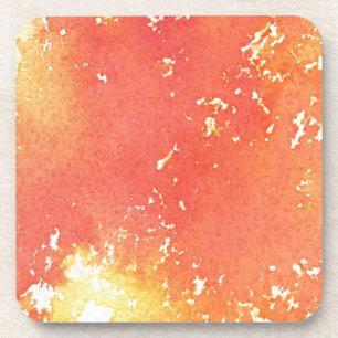 Posavasos Fondo pintado a mano abstracto de la acuarela