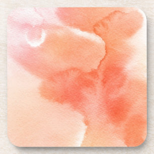 Posavasos Fondo pintado a mano de la acuarela abstracta