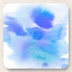 Posavasos Fondo pintado a mano de la acuarela abstracta