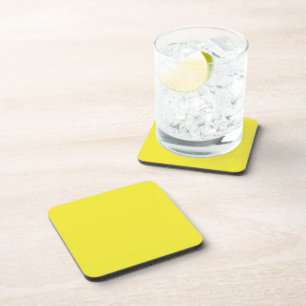 Posavasos Fondo Sólido Amarillo Vibrante
