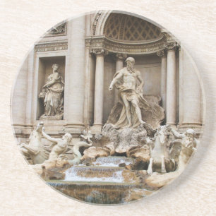 Posavasos Fontana de Trevi Roma Foto de viaje de Italia