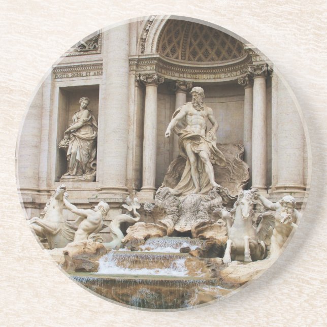 Posavasos Fontana de Trevi Roma Italia Foto de viaje (Frente)