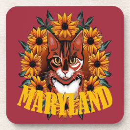 Posavasos For The Love Of Maryland Calico Cat 