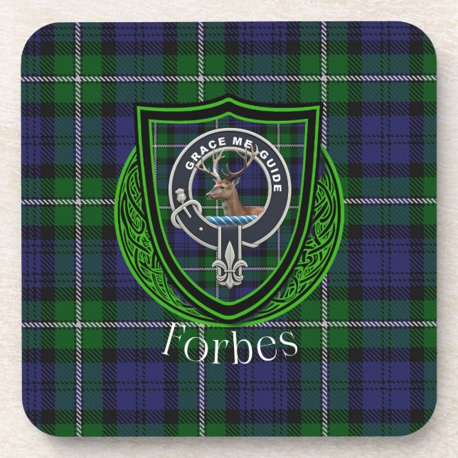 Posavasos Forbes Scottish Clan Tartan & Crest (Frente)