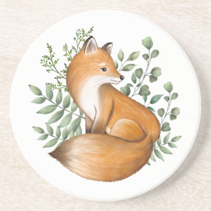 Posavasos Forest Fox   Vegetación de los animales de la mad