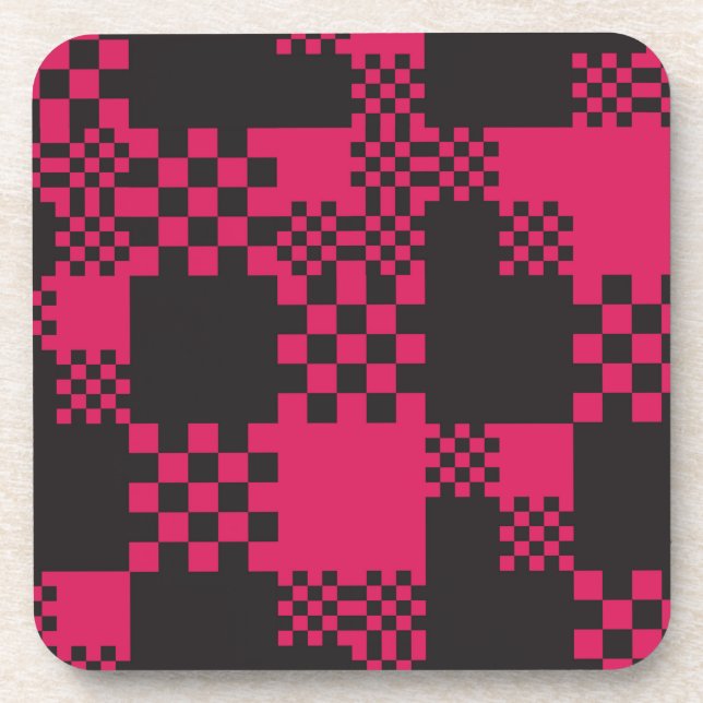 Posavasos forma de bloque cuadrado de cubo creativo (Frente)