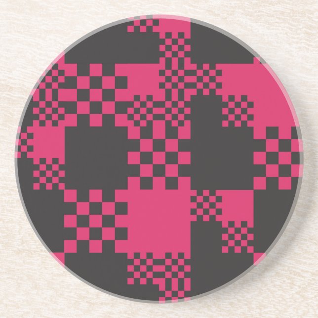 Posavasos forma de bloque cuadrado de cubo creativo (Frente)