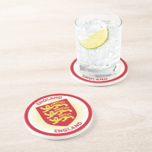 Posavasos Forma de círculo del escudo de armas de Inglaterra