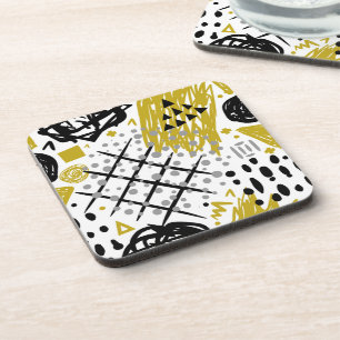 Posavasos Formas de arte abstracto coloridas y modernas