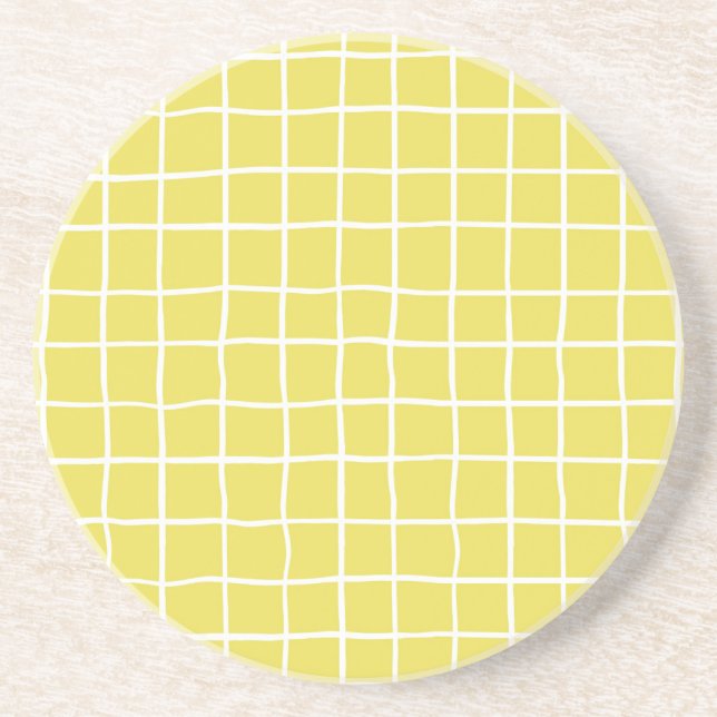 Posavasos Formas de tinta dibujadas a mano de moda (Frente)
