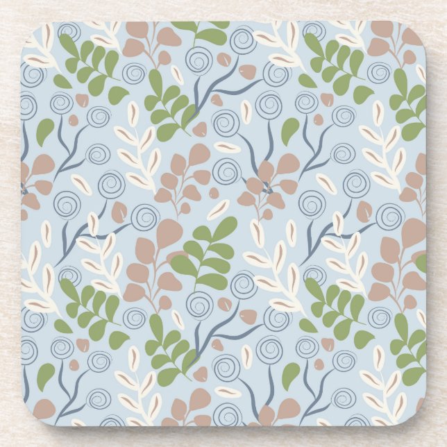 Posavasos Formas orgánicas botánicas (Frente)