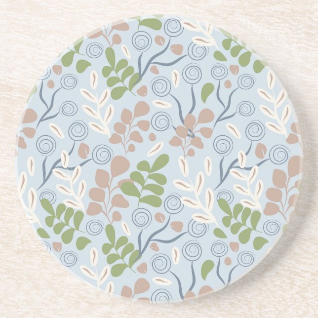 Posavasos Formas orgánicas botánicas (Frente)