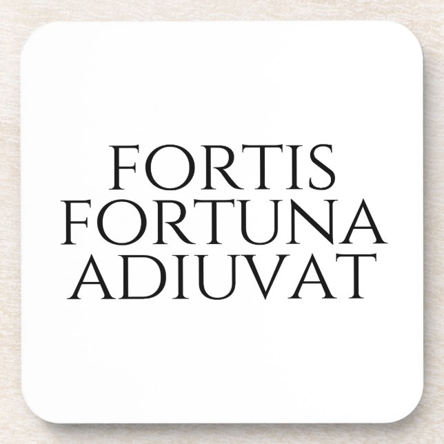 Posavasos Fortis Fortuna Adiuvat (Frente)