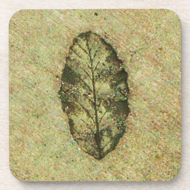 Posavasos Fósil de hoja (Frente)