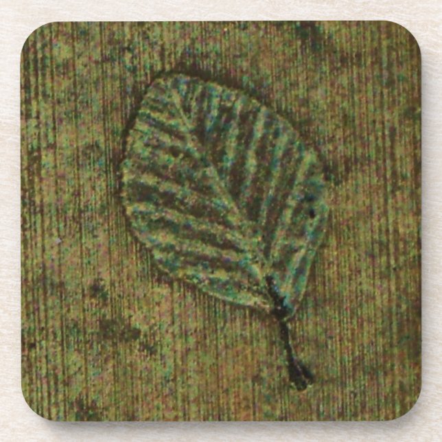 Posavasos Fósil de hoja (Frente)
