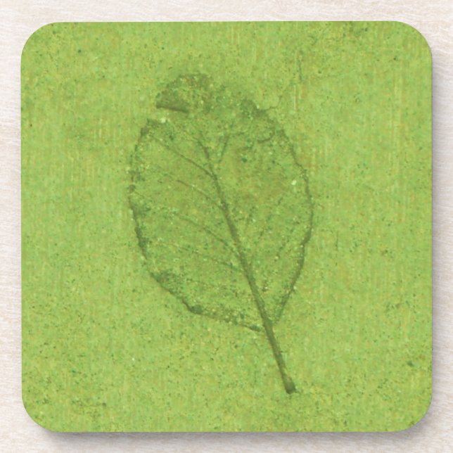 Posavasos Fósil de hoja (Frente)