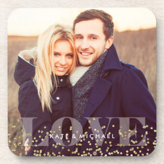 Posavasos Foto de Amor y Esparkles