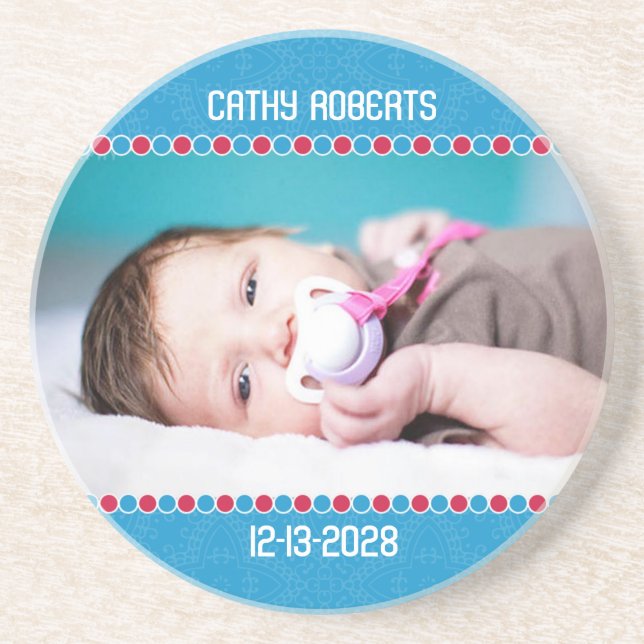 Posavasos Foto de Holiday Baby Boy (Frente)