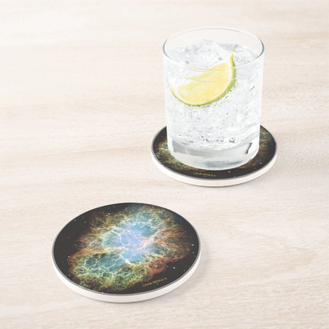 Posavasos Foto de la NASA del Cangrejo Supernova 1952 (Lado)