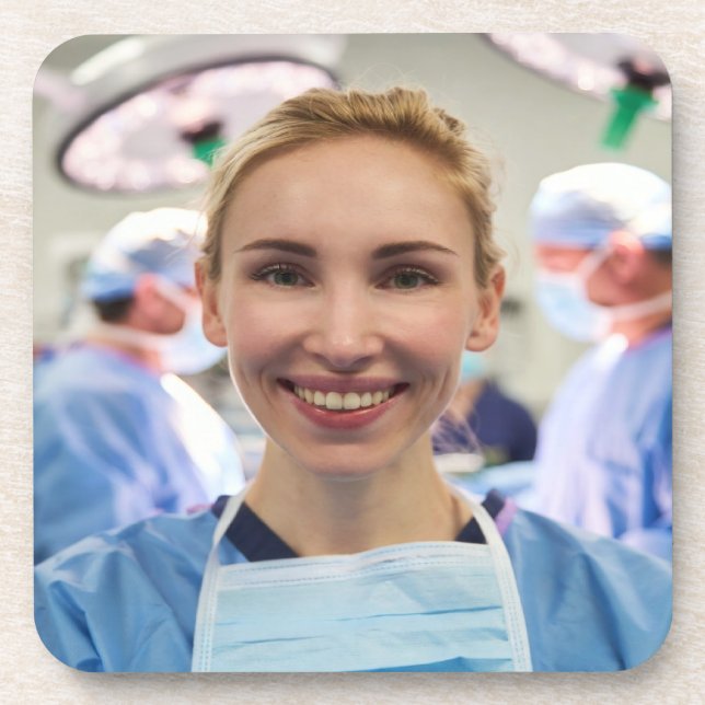 Posavasos Foto de médico personalizar (Frente)