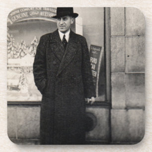 Posavasos foto del hombre del dapper de los años 30