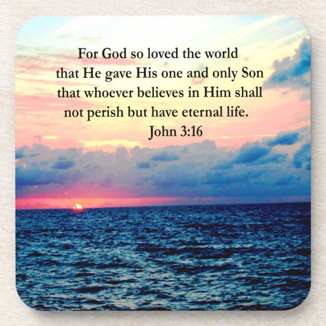 POSAVASOS FOTO ESPIRITUAL DE JOHN 3:16 (Frente)