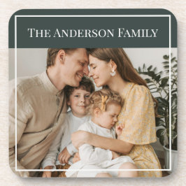 Posavasos Foto familiar personalizada | Nombre de familia pe