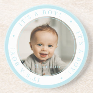 Posavasos Foto personalizada nacimiento niño ocasión simple