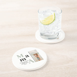 Posavasos Foto personalizado y mensaje Sandstone Pascua por 