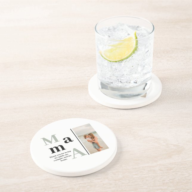 Posavasos Foto personalizado y mensaje Sandstone Pascua por  (Lado)