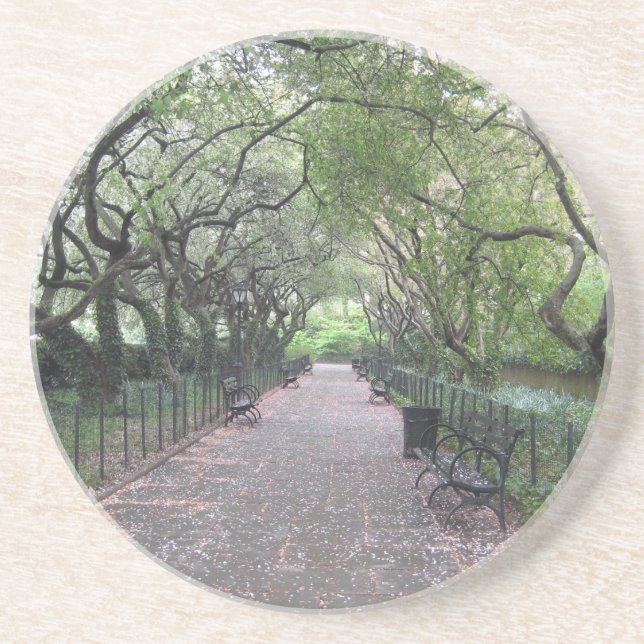 Posavasos Fotografía de Conservatory Garden Central Park NYC (Frente)