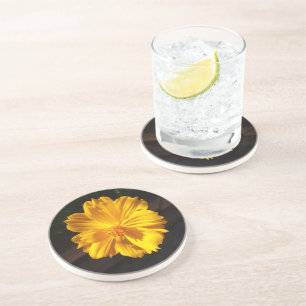 Posavasos Fotografía de la macro Flor de Oro