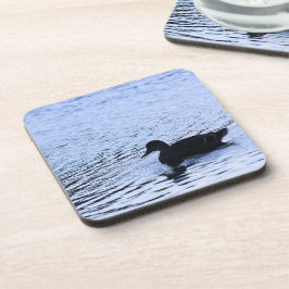 Posavasos Fotografía de rizos de agua del lago de vida silve