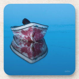 Posavasos fotografía de una barca sobre el agua