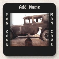 Fotografía del automóvil de época Man Cave Coaster