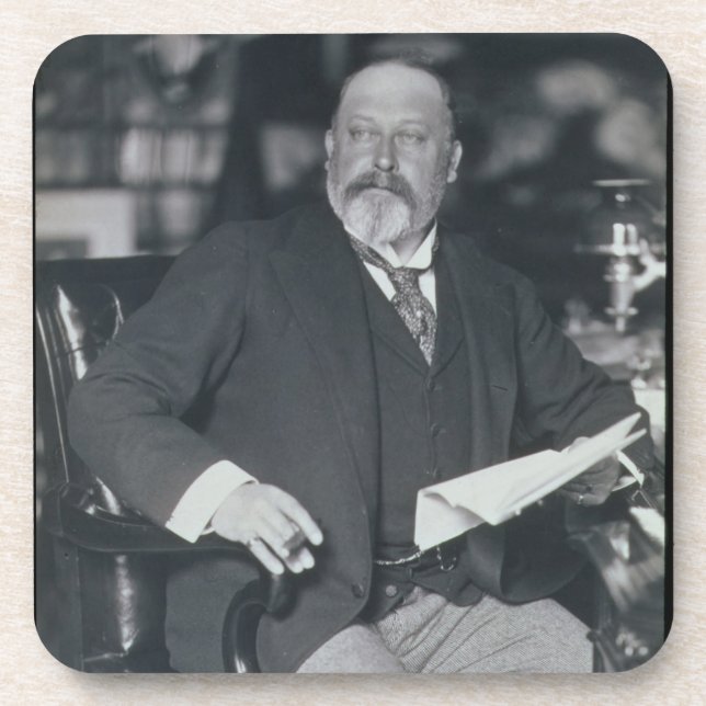 Posavasos Fotografía del retrato de Edward VII (1841-1910) (Frente)