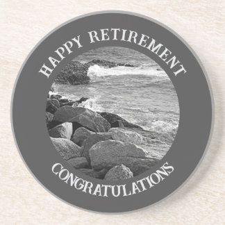 Posavasos Fotografía en blanco y negro del Fiesta de jubilac