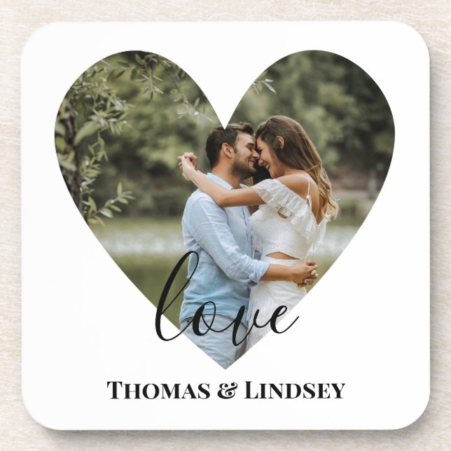 Posavasos Fotografía personalizada Fotocardiaca Frame Modern (Frente)