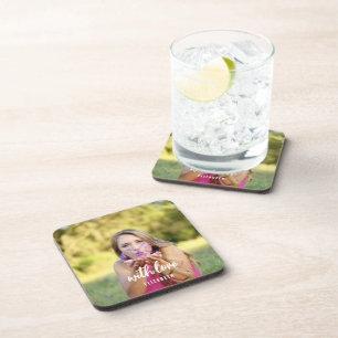 Posavasos Fotos de Despedida de Soltera Personalizadas con T