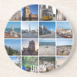 Posavasos Fotos de Lisboa mosaico, Portugal