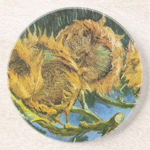 Posavasos Four Cut Sunflowers by Vincent van Gogh
