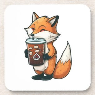 Posavasos Fox con una taza