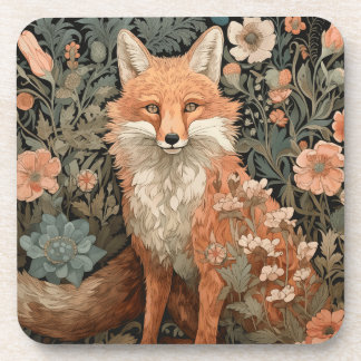 Posavasos Fox en el jardín de otoño