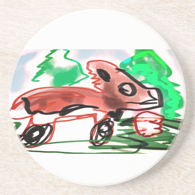 Posavasos Fox en primavera (Frente)